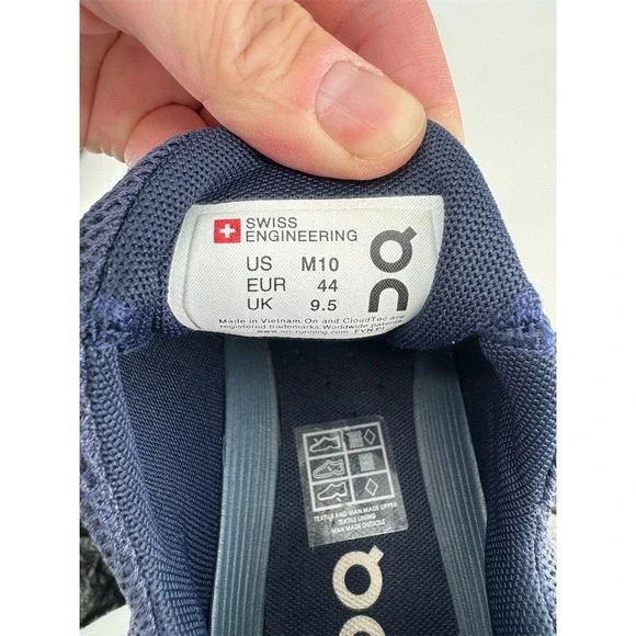 On Running Cloudswift Men's Running‎ Shoes Blue Size 10 Lace Up Athletic
